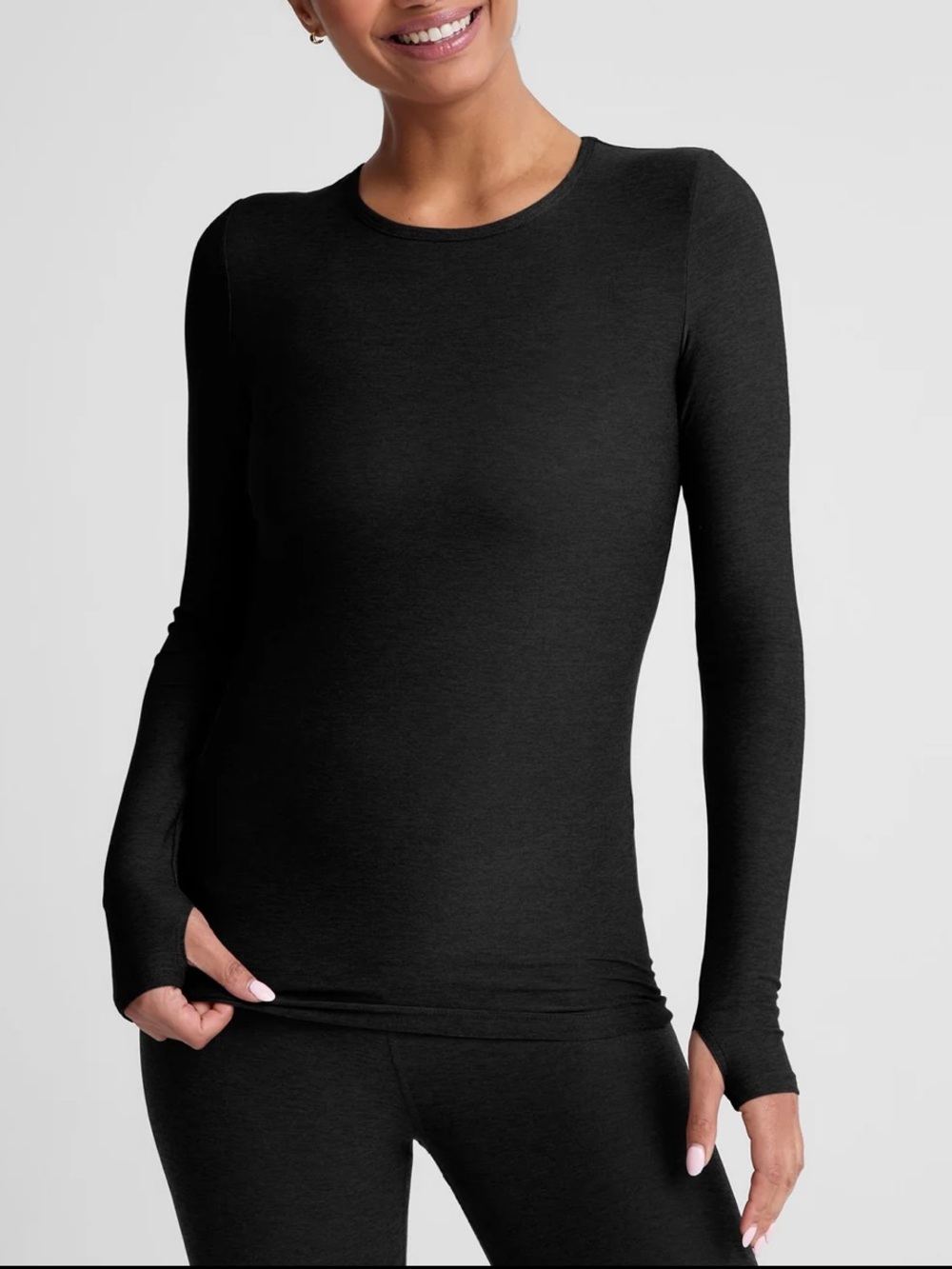 Beyond Yoga Charcoal Long Sleeve Top